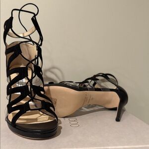 Jimmy Choo Black Strappy Heels- Dani100